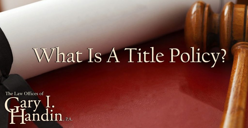 title policy meaning